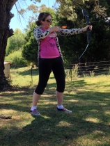 I tried out archery while I was away!  And actually really enjoyed it...and yes, this is me...going out of my comfort zone a little and posting a pic....